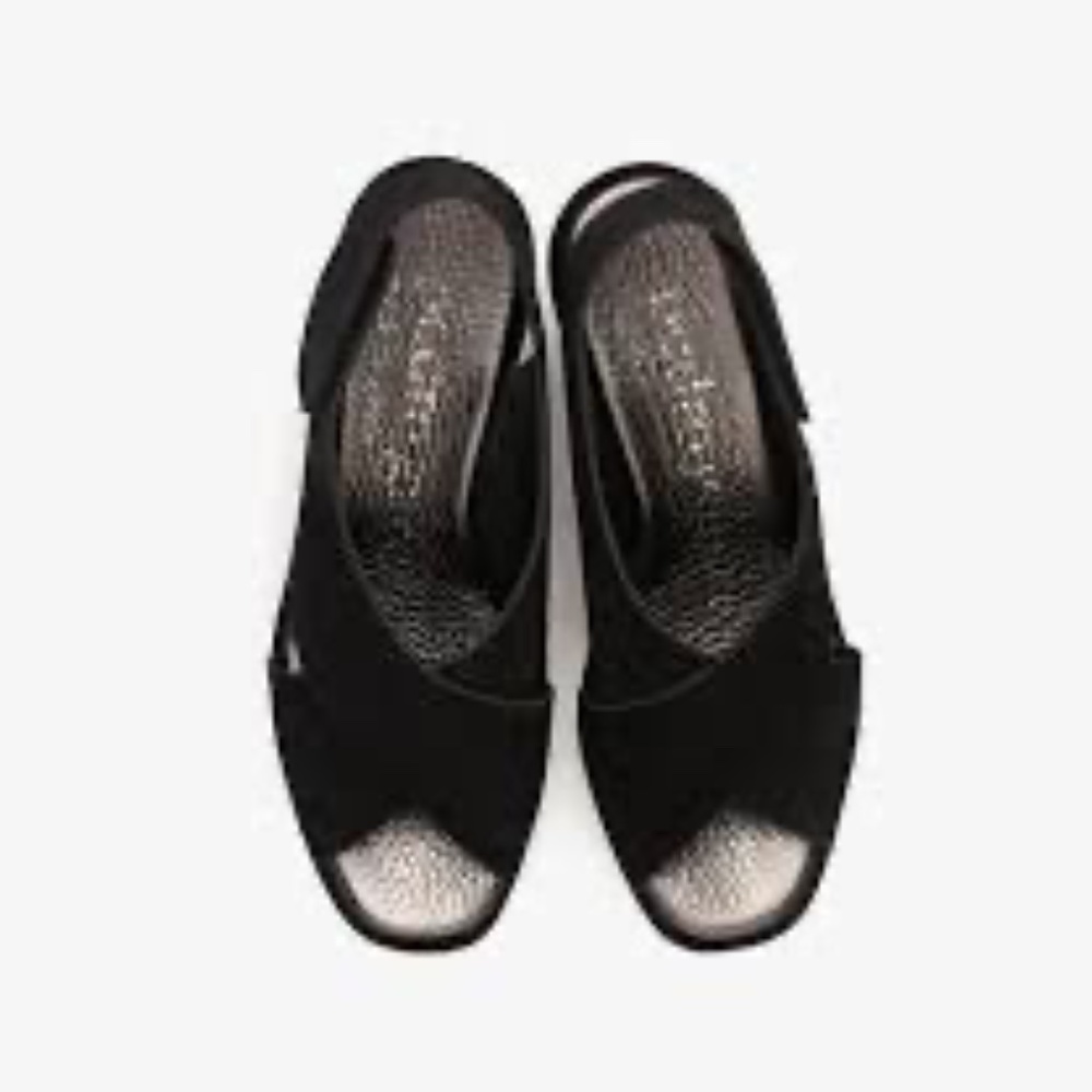 Pedro Garcia Federica Criss-Cross Wedge sandal suede size 7/7.5 EU38